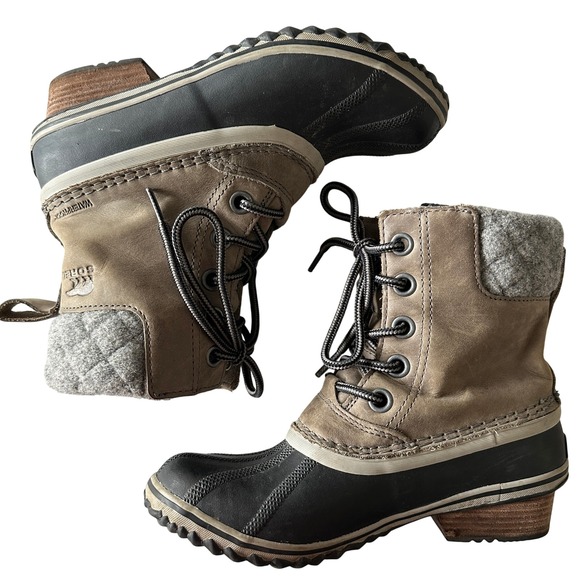 Sorel Slimpack II Lace Shearling Boot - Women's Size 6.5